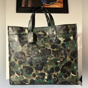 Coach Camo Field Tote 40